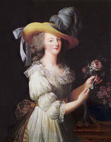 Elisabeth Louise Viegg-Le Brun Portrait of Marie Antoinette, Norge oil painting art